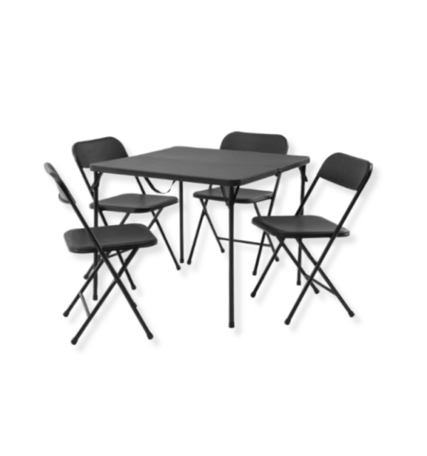 34X34 Foot Folding Table with Chairs